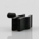Kabelclip Kabelhalter Seilhalter-Clip für Stahlseile Lampen-Kabel 7.0-8.5mm + Drahtseil 1.0-2.0mm Kunststoff schwarz