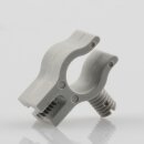 Kabelclip Kabelhalter Seilhalter-Clip für Stahlseile Lampen-Kabel 7.0-8.5mm + Drahtseil 1.0-2.0mm Kunststoff grau
