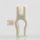 Kabelclip Kabelhalter Seilhalter-Clip mit Madenschraube für Stahlseile Lampen-Kabel 5.0-6.5mm + Drahtseil 1.0-2.0mm Kunststoff weiß