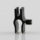 Kabelclip Kabelhalter Seilhalter-Clip für Stahlseile Lampen-Kabel 5.0-6.5mm + Drahtseil 1.0-2.0mm Kunststoff schwarz