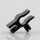 Kabelclip Kabelhalter Seilhalter-Clip für Stahlseile Lampen-Kabel 5.0-6.5mm + Drahtseil 1.0-2.0mm Kunststoff schwarz