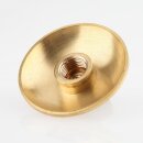 M10x1 Abschlussknopf Zierknopf Halbrundknopf 40x10mm Messing für Lampen und Leuchtenbau