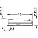 Häfele Loox Sensorschalter ein/aus modular für Einrastverbinder silberfarben