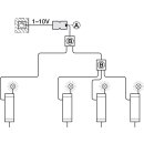 Häfele Loox Multi-Netzteil-Box Verteiler mit Schaltfunktion, 1 Schalter und 3 Netzteilen