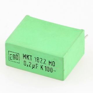 8.2uF 100V MKT 1822 ERO Folien-Kondensator axial