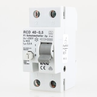 FI Schutzschalter 2-polig 40A/230V