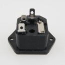 Kaltgeräte-Einbaustecker 10A/250V mit...