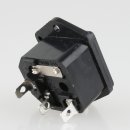 Kaltgeräte-Einbaustecker 10A/250V Sicherungshalter für 5x20mm Feinsicherung