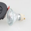GU10 50W Einbaustrahler 95x30mm schwarz matt von Lumiance