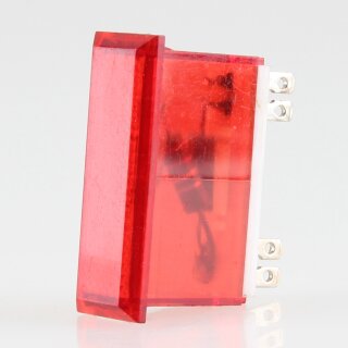 Rafi Einbau Glimmlampe 35x22x10mm rot 220/380V mit Flachstecker