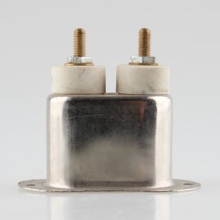Metall Geräte-Einbaustecker 2P+E Steckerstifte 6 mm 10A