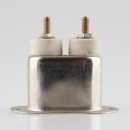 Metall Geräte-Einbaustecker 2P+E Steckerstifte 6 mm 10A