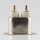 Metall Geräte-Einbaustecker 2P+E Steckerstifte 6 mm 10A