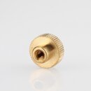 M4 Rändelknopf Abschlussknopf Zierknopf 15x10mm Messing für Lampen und Leuchtenbau