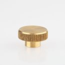 Lampen Rändelknopf M5 Innengewinde 18x10 mm Messing roh