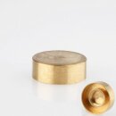 M10x1 Abschlussknopf Deckelknopf 20x7mm Messing für Lampen und Leuchtenbau