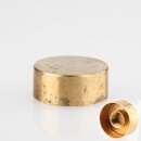 M10x1 Abschlussknopf Deckelknopf 25x10mm Messing für...