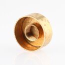 M10x1 Abschlussknopf Deckelknopf 25x10mm Messing für Lampen und Leuchtenbau