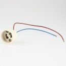 GU10/GZ10 Hochvolt Halogen Fassung bis 250° mit 14cm...