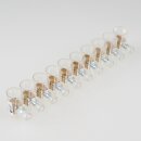 Lüsterklemme 10mm² transparent 10-polig einseitig geschlossen max. 57A/500V von FORBOX