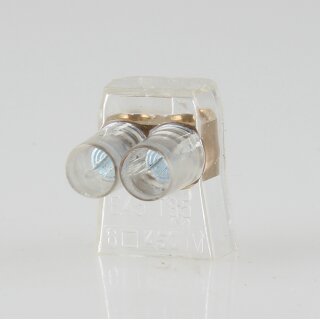Lüsterklemme 6mm² transparent 2-polig einseitig geschlossen max. 450V von FORBOX
