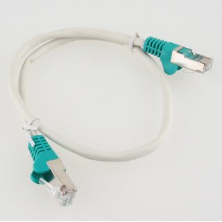 CAT5 Patchkabel DSL Ethernet Netzwerk LAN-Kabel 0.5m grau grün