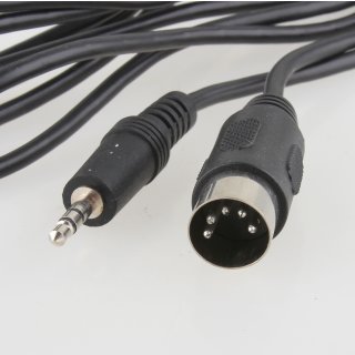 1.5m Audio Verbindungskabel DIN-Stecker 5-polig auf 3.5mm Klinkenstec