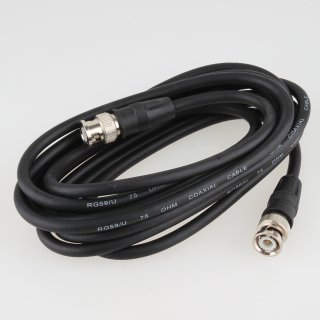 3m Audio Adapterkabel Verbindungskabel BNC Stecker auf BNC Stecker RG59U 75 Ohm