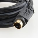 2m Audio-Video-Kabel Adapterkabel Verbindungskabel Anschlusskabel 4-pol mini DIN Stecker auf 4-pol mini DIN Stecker von goobay