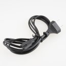 1.8m Netzkabel Eurostecker auf Doppelnutstecker 2.5A/250V...