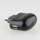 Ladegerät Adapter 230V USB 1A schwarz von goobay