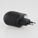 Ladegerät Adapter 230V/2A USB schwarz von goobay