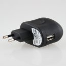 Ladegerät Adapter 230V/2A USB schwarz von goobay