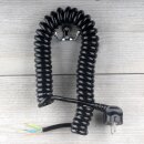 Spiralkabel Wendelleitung mit Schutzkontakt-Stecker...