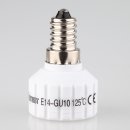 E14 auf GU10 Lampen-Fassung Adapter Keramik 4A/230V/125C°