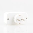EURO 2+1 Multi-Stecker Steckdosen-Adapter mit Kindersicherung weiss