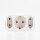 EURO 2+1 Multi-Stecker Steckdosen-Adapter mit Kindersicherung weiss