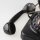 70/80er Jahre Vintage Telefon Wählscheibentelefon Haus-Telefon schwarz