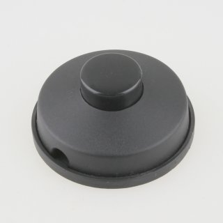 2A/230V Fuß-Tretschalter Schalter 2-polig rund schwarz 66x30mm