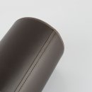 E27 Lampenschirm für Pendelleuchten Stehleuchten Hängeleuchten aus Kunstleder dunkelbraun 19x12cm