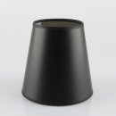 E14 Lampenschirm für Pendelleuchten Stehleuchten Hängeleuchten aus Kunstleder schwarz 15x10x10cm