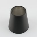 E14 Lampenschirm für Pendelleuchten Stehleuchten Hängeleuchten aus Kunstleder schwarz 15x10x10cm