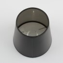 E14 Lampenschirm für Tischleuchten aus Kunstleder schwarz 15x10x10cm