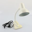 E27 60W Schreibtischlampe Klemmleuchte Lampe zum Klemmen weiß/gelb von BRILUM