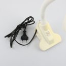E27 60W Schreibtischlampe Klemmleuchte Lampe zum Klemmen weiß/gelb von BRILUM