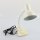 E27 60W Schreibtischlampe Klemmleuchte Lampe zum Klemmen weiß/gelb von BRILUM
