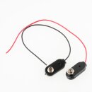 Batterieclip für 9-V Block einzeln Plastikgehäuse