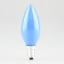 E14 25W/230V Leuchtmittel Glühlampe Glühbirne Kerzenform bunt blau von EGB