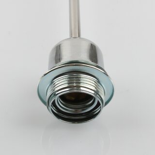 Lampen Pendelrohr 300 Mm | Mit M10 Außengewinde | Chrom Für Hängeleuchten & Deckenlampen