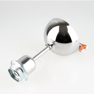 Decken Pendelrohr-Lampe Deckenlampe Deckenleuchte 20cm Chrom mit E27 Fassung